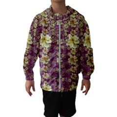 Lotus Flowers In Nature Will Always Bloom For Their Rare Beauty Kids  Hooded Windbreaker