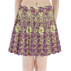 Lotus Flowers In Nature Will Always Bloom For Their Rare Beauty Pleated Mini Skirt by pepitasart