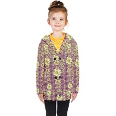 Lotus Flowers In Nature Will Always Bloom For Their Rare Beauty Kids  Double Breasted Button Coat by pepitasart