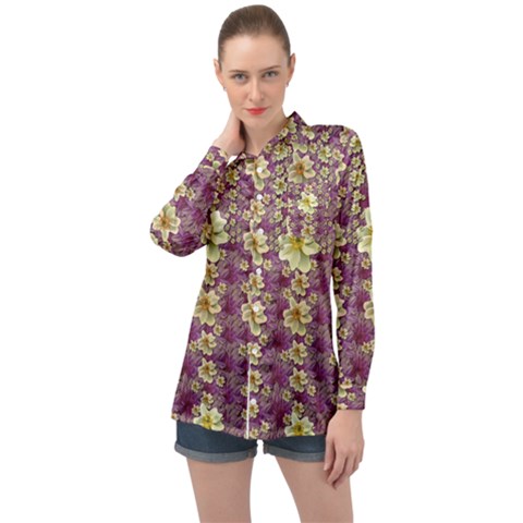 Lotus Flowers In Nature Will Always Bloom For Their Rare Beauty Long Sleeve Satin Shirt by pepitasart