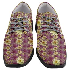 Lotus Flowers In Nature Will Always Bloom For Their Rare Beauty Women Heeled Oxford Shoes by pepitasart