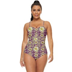 Lotus Flowers In Nature Will Always Bloom For Their Rare Beauty Retro Full Coverage Swimsuit by pepitasart