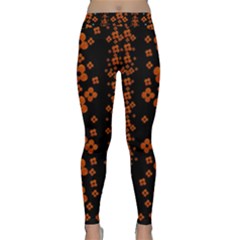 Oil Painted Bloom Brighten Up In The Night Classic Yoga Leggings by pepitasart