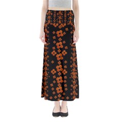 Oil Painted Bloom Brighten Up In The Night Full Length Maxi Skirt by pepitasart