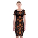 Oil Painted Bloom Brighten Up In The Night Classic Short Sleeve Midi Dress View1