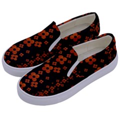 Oil Painted Bloom Brighten Up In The Night Kids  Canvas Slip Ons by pepitasart