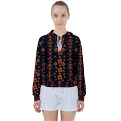 Oil Painted Bloom Brighten Up In The Night Women s Tie Up Sweat