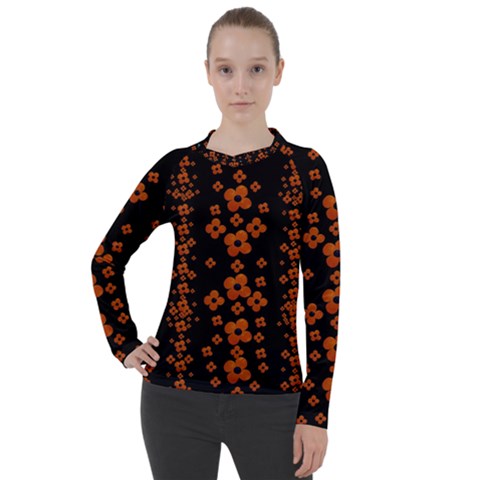 Oil Painted Bloom Brighten Up In The Night Women s Pique Long Sleeve Tee by pepitasart