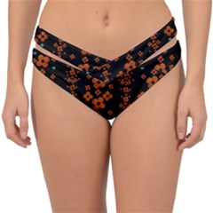 Oil Painted Bloom Brighten Up In The Night Double Strap Halter Bikini Bottoms by pepitasart