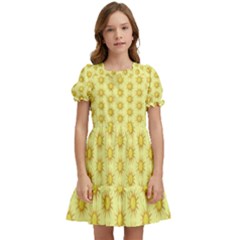 Sun Kids  Puff Sleeved Dress by littlepink