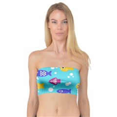 Fish Graphic Seamless Pattern Seamless Pattern Bandeau Top