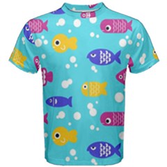 Fish Graphic Seamless Pattern Seamless Pattern Men s Cotton Tee