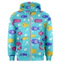 Fish Graphic Seamless Pattern Seamless Pattern Men s Zipper Hoodie View1