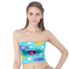 Fish Graphic Seamless Pattern Seamless Pattern Tube Top