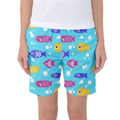 Fish Graphic Seamless Pattern Seamless Pattern Women s Basketball Shorts