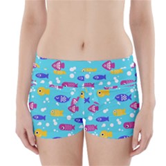 Fish Graphic Seamless Pattern Seamless Pattern Boyleg Bikini Wrap Bottoms