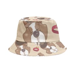 Beagle Satin Short Sleeve Pajamas Set Inside Out Bucket Hat by coretdikit