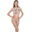 Beagel150dpi Patternbeagle8x8cm Cross Front Halter Bikini Set View1