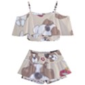 Beagel150dpi Patternbeagle8x8cm Kids  Off Shoulder Skirt Bikini View1