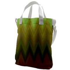 Zig Zag Chevron Classic Pattern Canvas Messenger Bag by Celenk