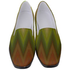 Zig Zag Chevron Classic Pattern Women s Classic Loafer Heels by Celenk