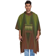 Zig Zag Chevron Classic Pattern Men s Hooded Rain Ponchos by Celenk