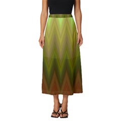 Zig Zag Chevron Classic Pattern Classic Midi Chiffon Skirt