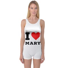 I Love Mary One Piece Boyleg Swimsuit by ilovewhateva