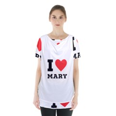 I Love Mary Skirt Hem Sports Top by ilovewhateva