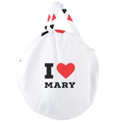 I Love Mary Giant Round Zipper Tote by ilovewhateva