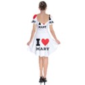 I love mary Short Sleeve Bardot Dress View2