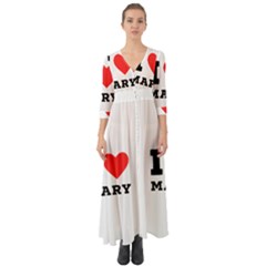 I Love Mary Button Up Boho Maxi Dress by ilovewhateva