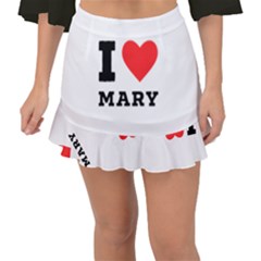 I Love Mary Fishtail Mini Chiffon Skirt by ilovewhateva