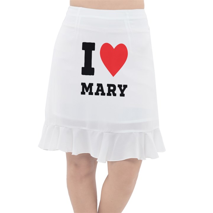 I love mary Fishtail Chiffon Skirt