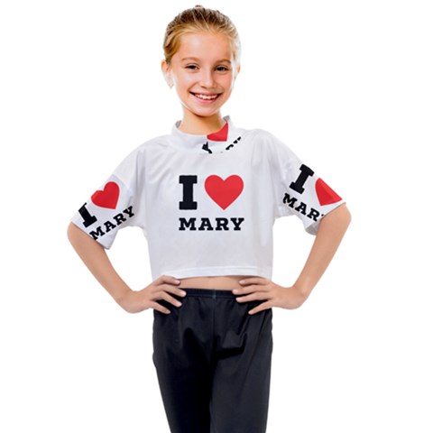 I Love Mary Kids Mock Neck Tee by ilovewhateva