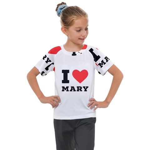 I Love Mary Kids  Mesh Piece Tee by ilovewhateva