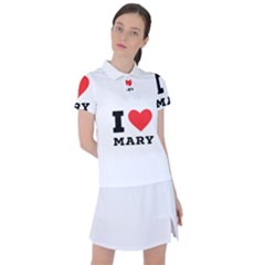 I Love Mary Women s Polo Tee