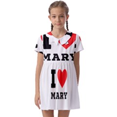 I Love Mary Kids  Asymmetric Collar Dress by ilovewhateva