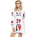 I love mary Tiered Long Sleeve Mini Dress View1