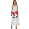 I love mary V-Neck Sleeveless Loose Fit Overalls View1