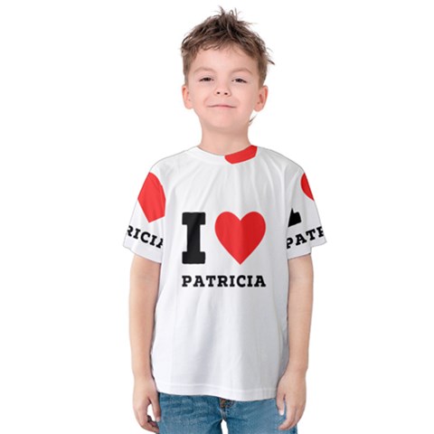 I Love Patricia Kids  Cotton Tee by ilovewhateva