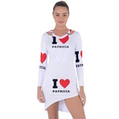 I Love Patricia Asymmetric Cut-out Shift Dress