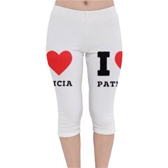 I Love Patricia Velvet Capri Leggings  by ilovewhateva