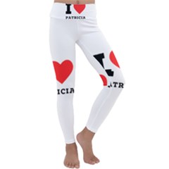 I Love Patricia Kids  Lightweight Velour Classic Yoga Leggings by ilovewhateva