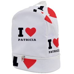 I Love Patricia Zip Bottom Backpack