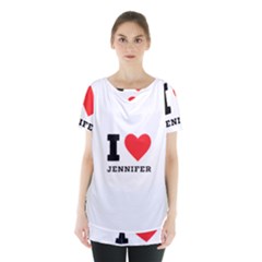 I Love Jennifer  Skirt Hem Sports Top