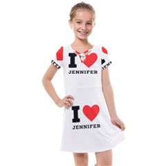 I Love Jennifer  Kids  Cross Web Dress by ilovewhateva