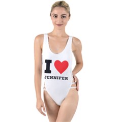 I Love Jennifer  High Leg Strappy Swimsuit