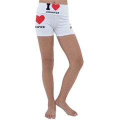 I Love Jennifer  Kids  Lightweight Velour Yoga Shorts