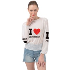 I Love Jennifer  Banded Bottom Chiffon Top